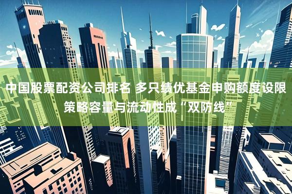 中国股票配资公司排名 多只绩优基金申购额度设限 策略容量与流动性成“双防线”